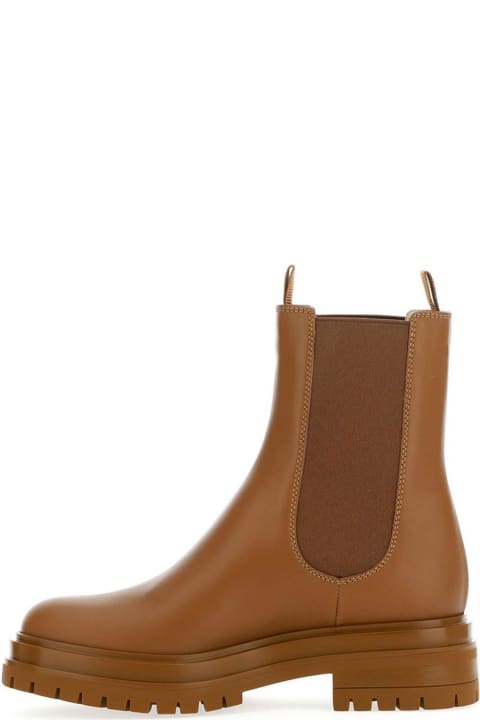 Gianvito Rossi Boots for Women Gianvito Rossi Round Toe Combat Boots