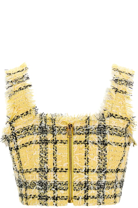Homeware Balmain Tartan Tweed Top