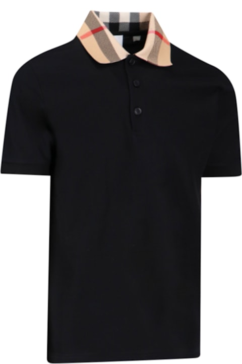 أدوات منزلية Burberry Check Collar Polo Shirt