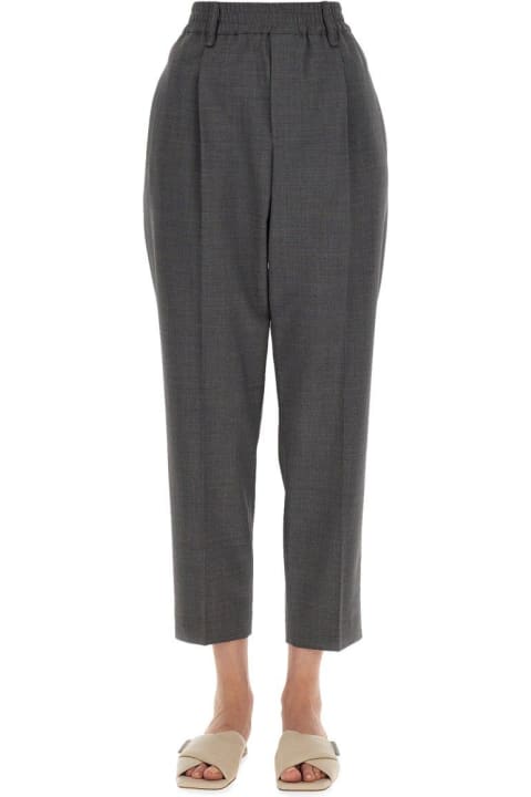 Pants & Shorts for Women Brunello Cucinelli High-waist Tapered Pants