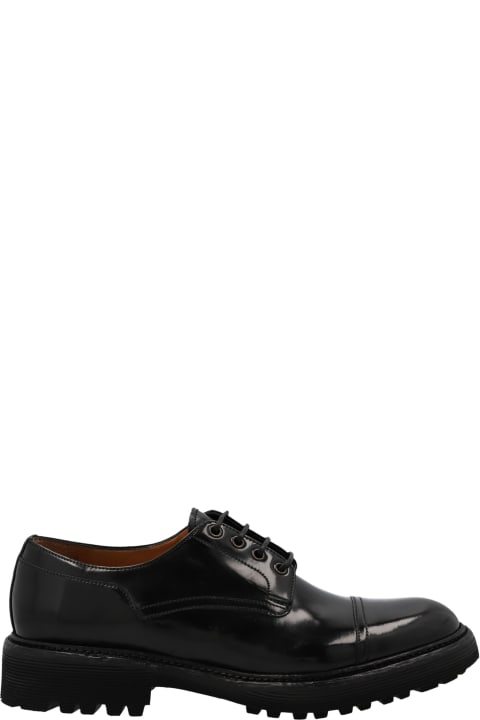 Brushed Calf Leather Derby Shoes