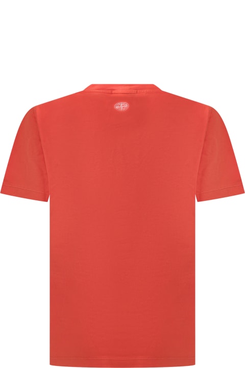 Stone Island Junior T-Shirts & Polo Shirts for Boys Stone Island Junior T-shirt With Logo