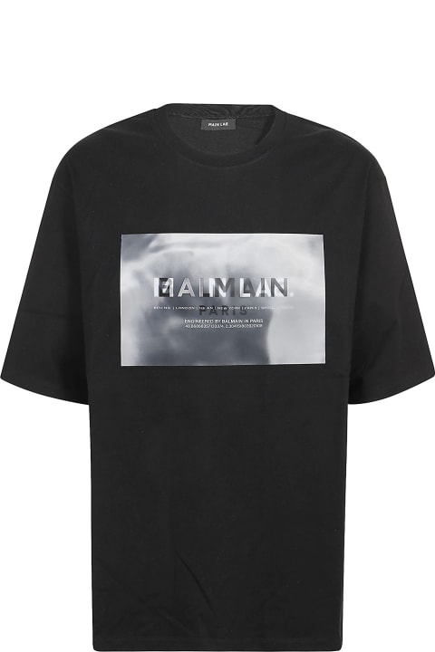 Balmain Clothing for Men Balmain Logo Detailed Crewneck T-shirt