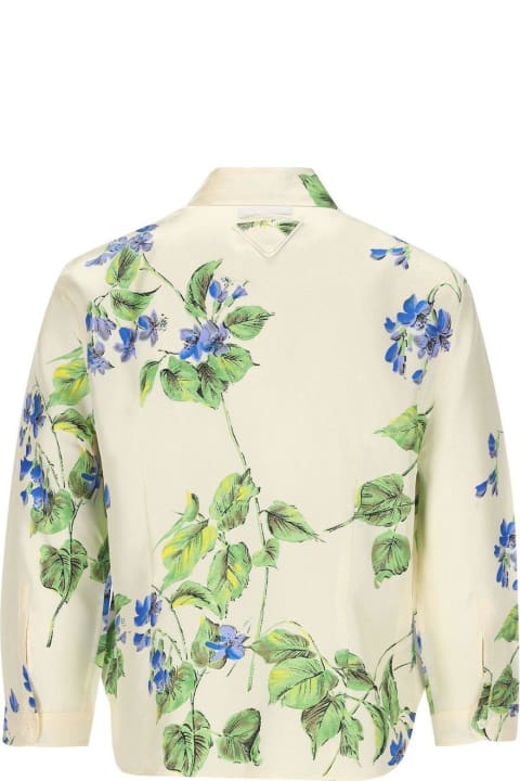 Prada Topwear for Women Prada Floral-printed Button-up Shirt