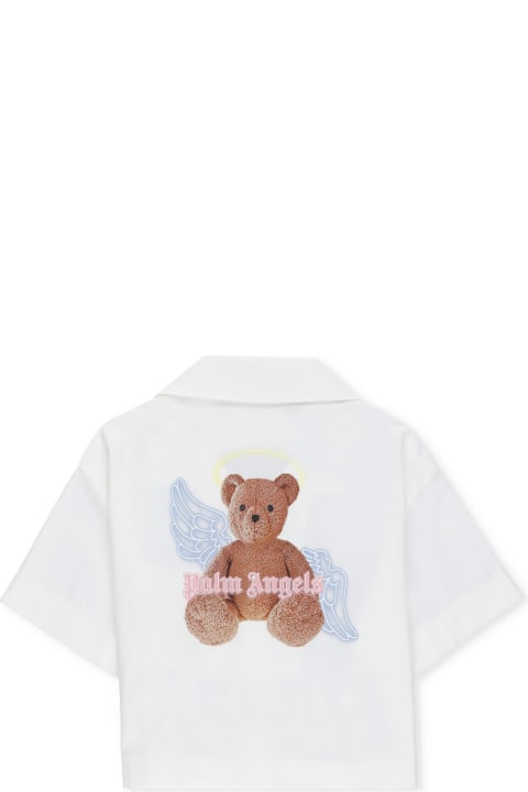 ガールズ Palm Angelsのシャツ Palm Angels Bear Angel Shirt