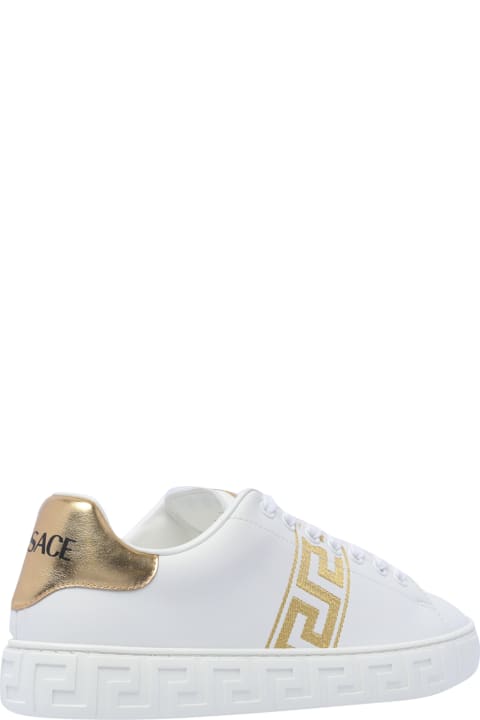 Shoes Sale for Women Versace Greca Embroidered Sneakers