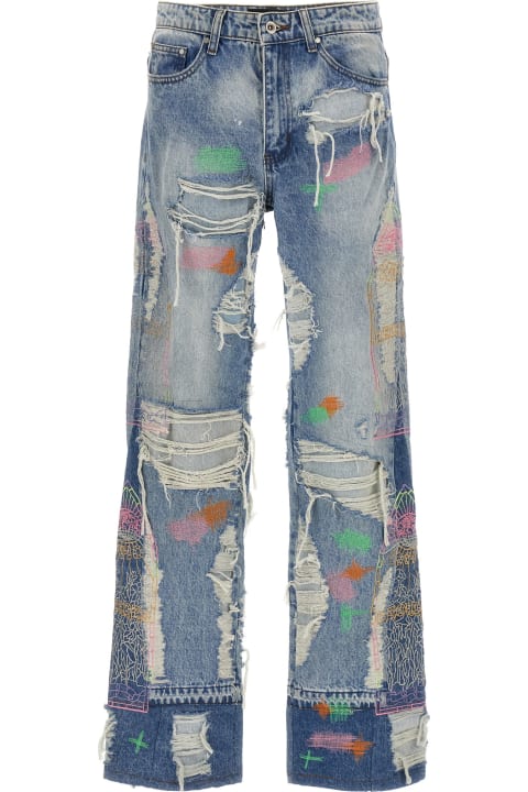 Who Decides War for Women Who Decides War 'technicolor Embroidery Denim' Jeans
