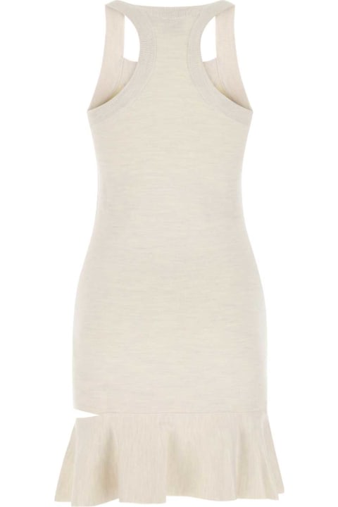 Burberry for Women Burberry Melange Sand Stretch Silk Blend Mini Dress