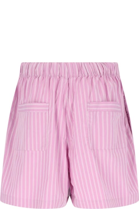 Tekla Clothing for Men Tekla 'purple Pink Stripes' Shorts