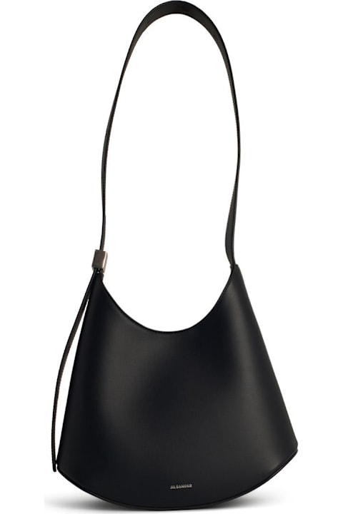 Jil Sander for Women Jil Sander 'eldorado' Black Leather Crossbody Bag