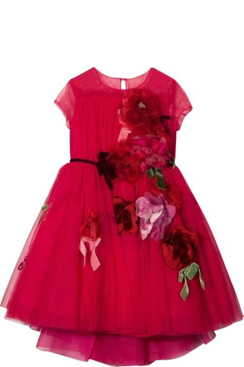 Fuchsia Dress Girl Kids Couture