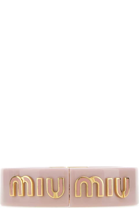 Miu Miu Jewelry for Women Miu Miu Pink Plexiglass Bracelet