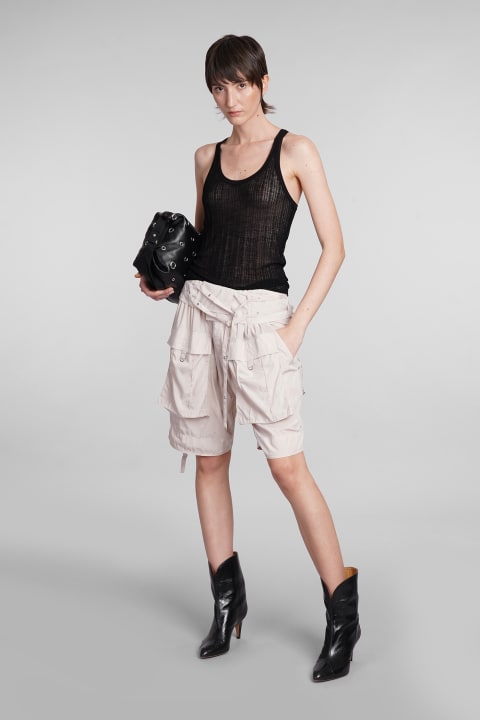 Pants & Shorts for Women Isabel Marant Heidi Shorts In Beige Modal