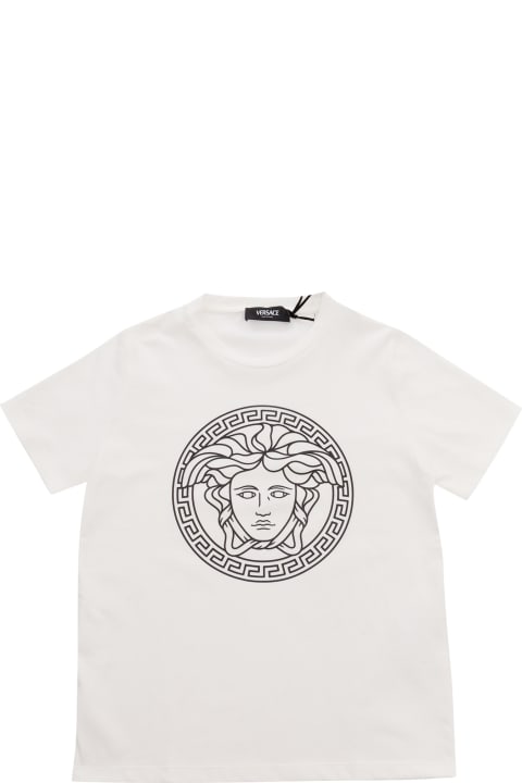 Versace for Kids Versace White Medusa T-shirt