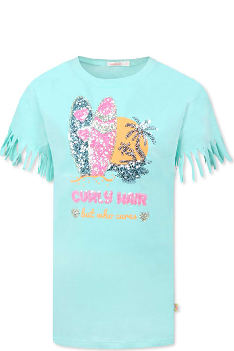 Billieblush فساتين لـ السيدات Billieblush Green Dress For Girl With Surfboards