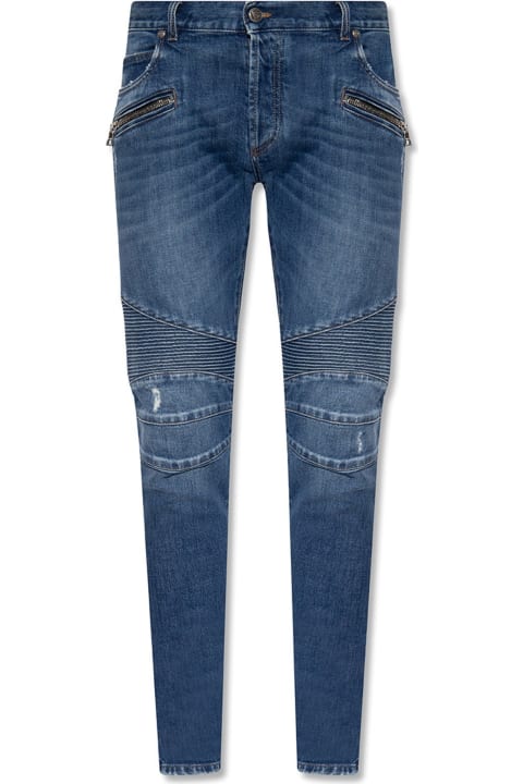 メンズ Balmainのデニム Balmain Slim Fit Jeans