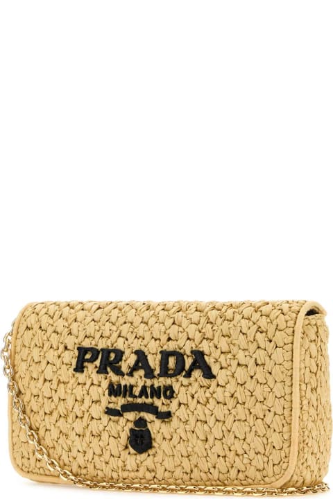 Prada for Women Prada Raffia Crossbody Bag
