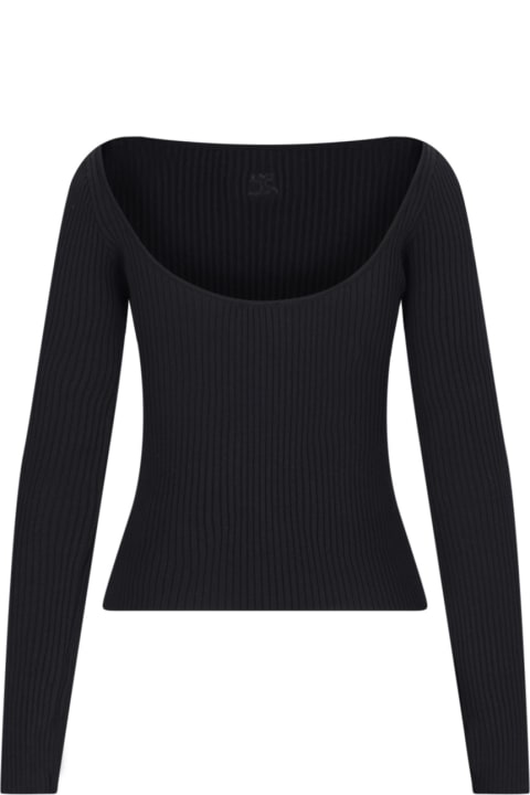 Courrèges Sweaters for Women Courrèges Back Neckline Top