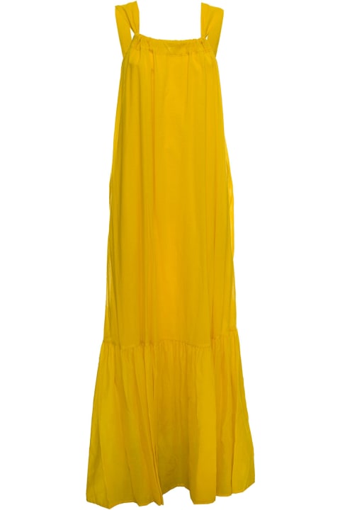 Momonì Woman' S Lexington Yellow Cotton  Long Dress