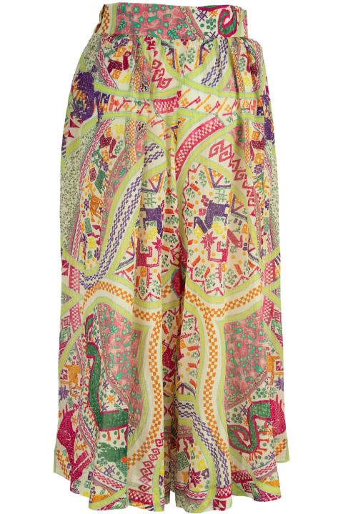 Etro Women Etro Skirt Trousers With Multi-coloured Geometric Design