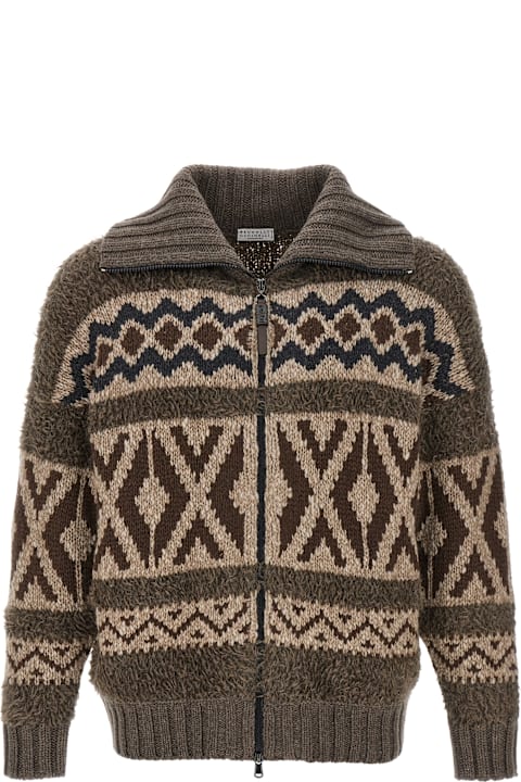 Brunello Cucinelli for Women Brunello Cucinelli Jacquard Cardigan