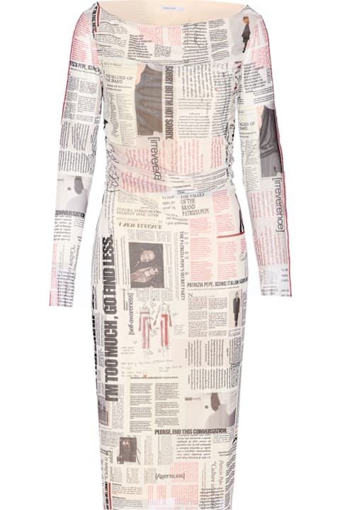 Patrizia Pepe for Women Patrizia Pepe Printed Transparent Dress