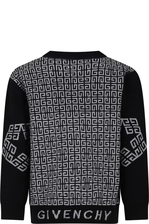 Fashion for Women Givenchy Black Sweater For Boy With Logo
