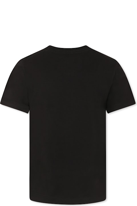 Calvin Klein Topwear for Boys Calvin Klein Black T-shirt For Kids With Logo