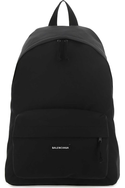Fashion for Men Balenciaga Black Nylon Explorer Backpack