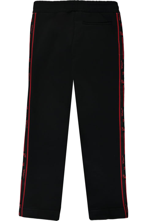 Off-White for Boys Off-White Cotton Track-pants