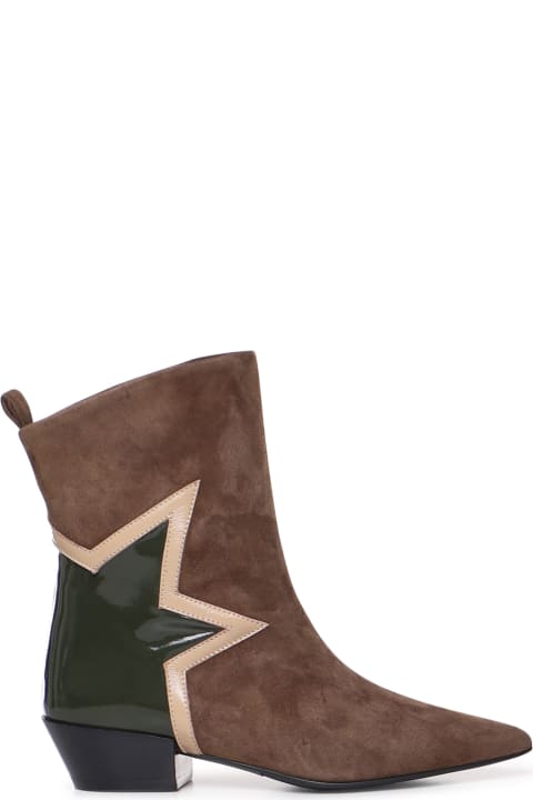 Boots for Women Marc Ellis Suede Texan Boot With Star