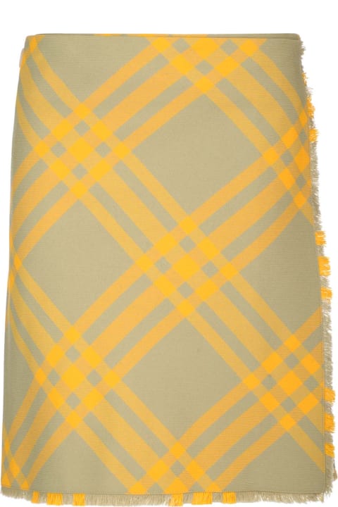 أدوات منزلية Burberry Embroidered Silk Skirt