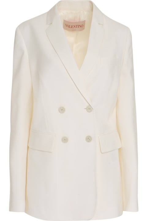 Valentino for Women Valentino Double-breasted Wool Blazer