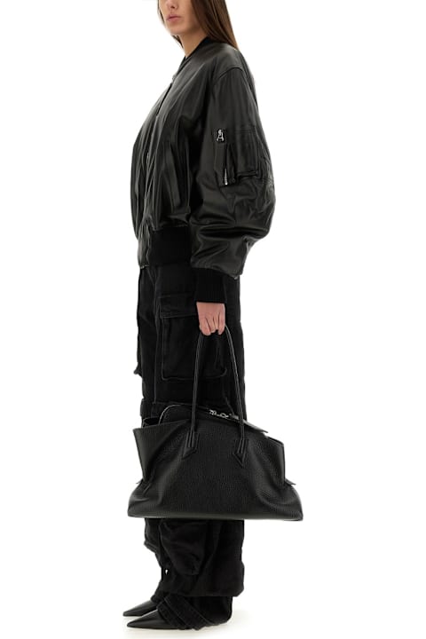 Coats & Jackets for Women The Attico Leather Bomber Jacket