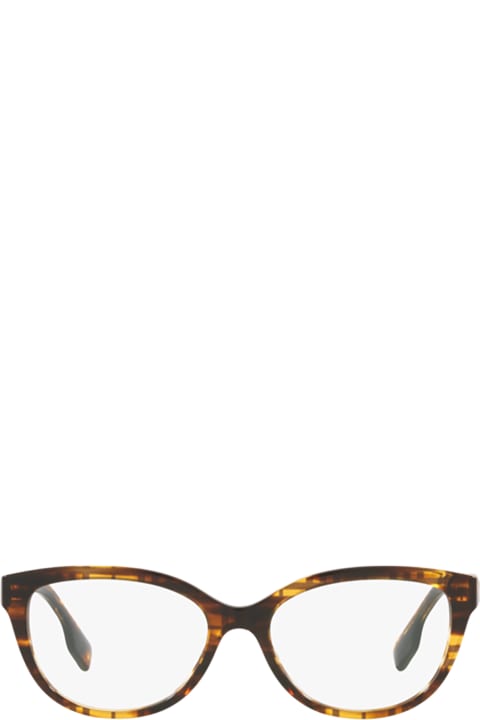 Burberry Eyewear Eyewear for Women Burberry Eyewear Be2357 Top Check / Striped Brown Glasses