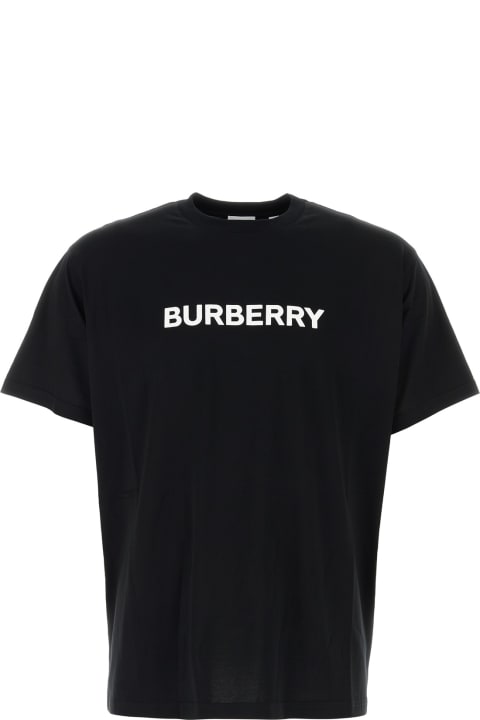 أدوات منزلية Burberry Black Cotton T-shirt