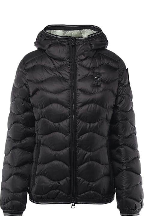 Blauer Coats & Jackets for Women Blauer Wave Pattern Down Jacket Camelia Blauer