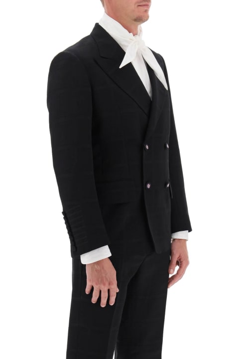 أدوات منزلية Etro Double-breasted Jacket With Check Pattern