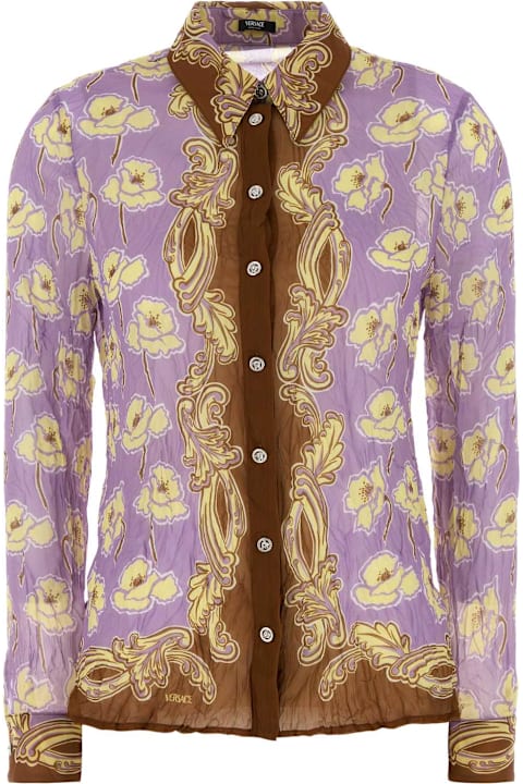 Versace Topwear for Women Versace Printed Crepe Shirt