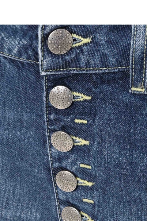 Dondup Women Dondup Blue Hogh-waisted Jeans