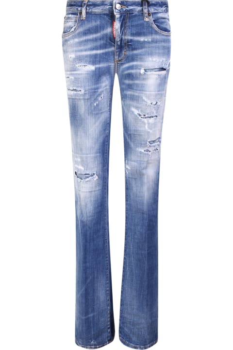 Dsquared2 Jeans for Women Dsquared2 Flared Jeans With Tear Detail