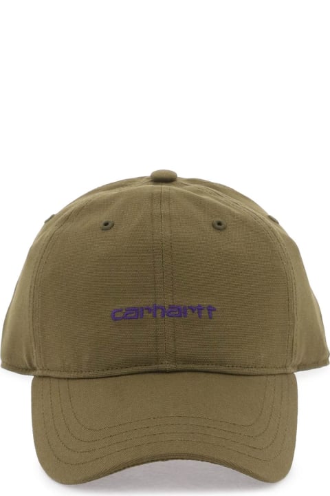 メンズ Carharttのコート＆ジャケット Carhartt Canvas Script Baseball Cap