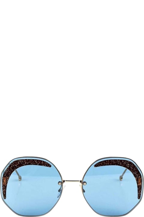 Fendi Eyewear Eyewear for Women Fendi Eyewear Ff 0358 - Gold Sunglasses