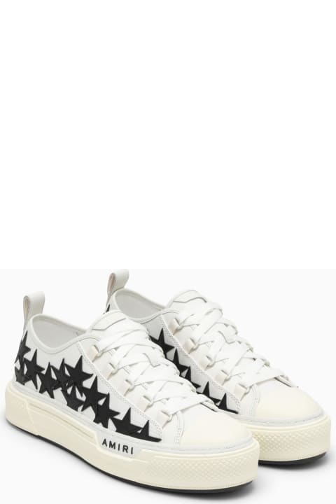 Low White Trainer With Stars