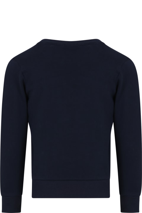 Timberland Sweaters & Sweatshirts for Boys Timberland Blue Sweatshirt For Boy With Logo