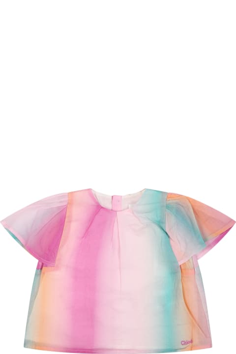 Sale for Baby Boys Chloé Multicolor Top For Baby Girl