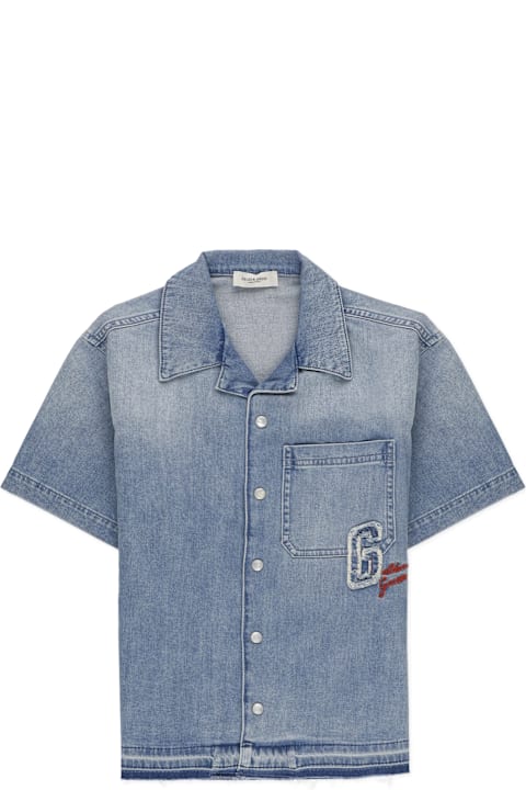Homeware Golden Goose Denim Shirt With Logo