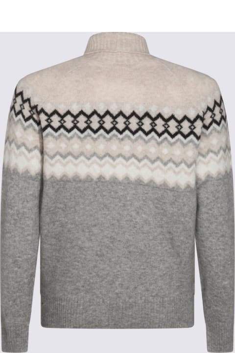 Eleventy لـ Men Eleventy Grey Wool Knitwear