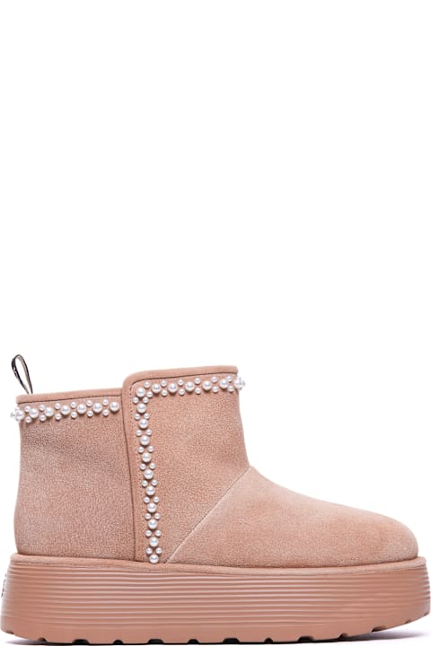 Stuart Weitzman Boots for Women Stuart Weitzman Nellie Pearl Flatform Booties