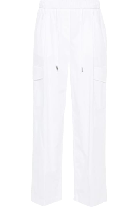 Sale for Women Peserico White Stretch-cotton Trousers